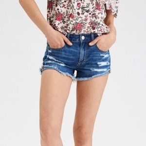 American Eagle Distressed Denim Tomgirl Jean Short